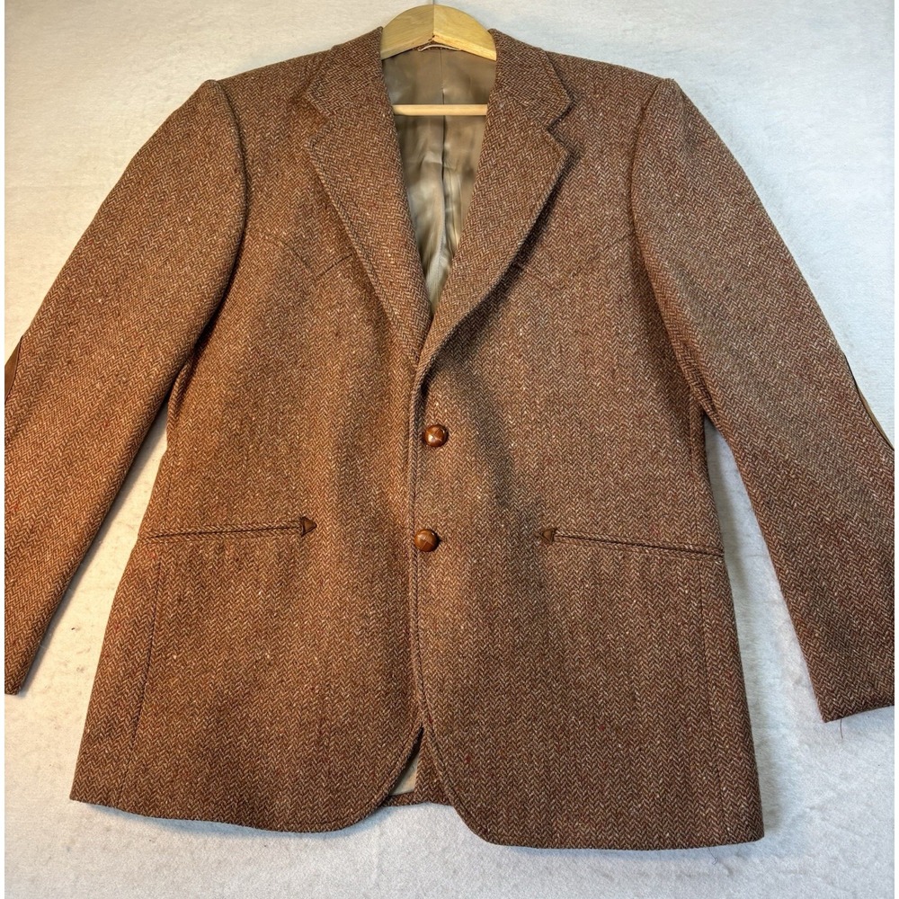 Circle S Ranch Wear 42R Wool Herringbone Western Cowboy Sports Coat Jacket